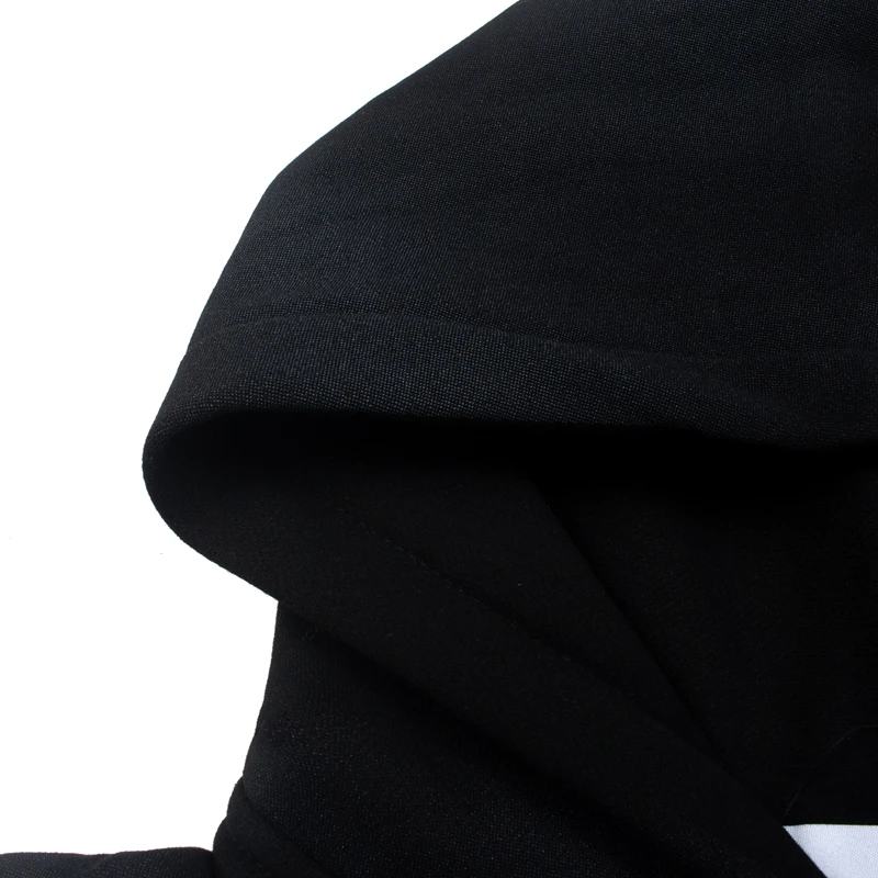 Oversize Balck Satoshi Hoody Retro Spray Dirty Rhinestone Button Stud Necklace Logo Hooded Sweatshirts  2XL Men Women Streetwear