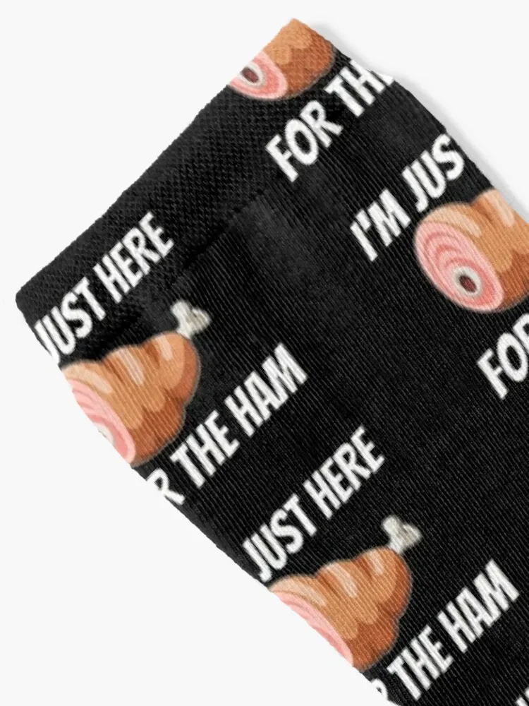 I'm Just Here For the Ham Socks Climbing christmass gift aesthetic Socks For Women Men's