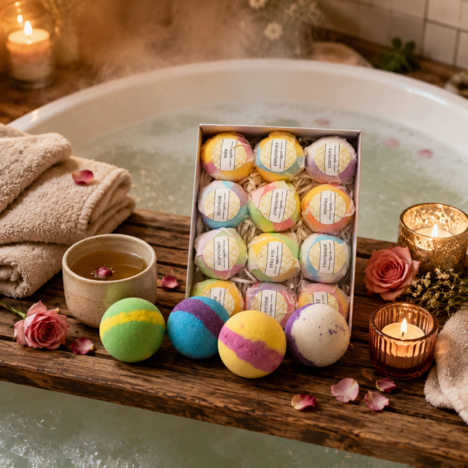 Set Hadiah Bola Mandi Berbusa - Home Bathroom Spa ulasan dan harga