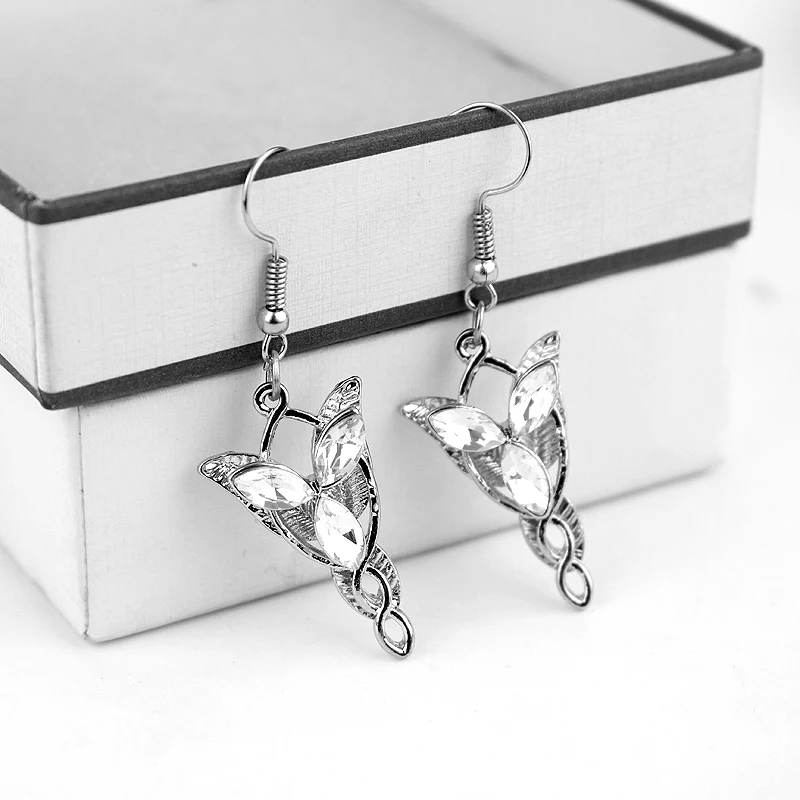 Arwen Elvish Jewelry Evenstar Earrings For Women Move Cosplay Peripheral Party Accessories