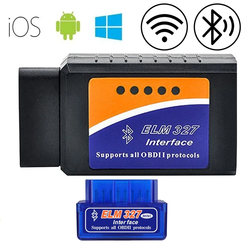 OBD2 Scanner ELM327 Car Diagnostic Detector Code Reader Tool V1.5 WIFI Bluetooth OBD 2 for Android IOS Auto Scan Repair Tools