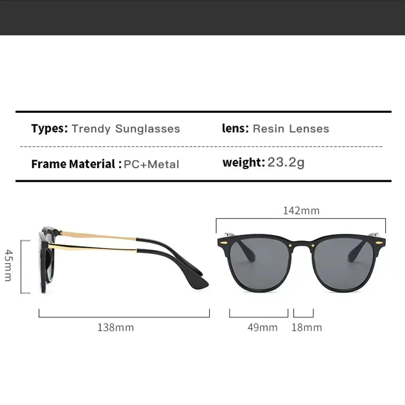 New Fashion Oversized Vintage Cat Eye Sunglasses Women Trending Summer Driving Eyewear Shades UV400 for Lady image 6