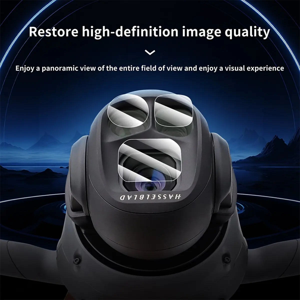 A06R For Mavic 4 Pro Nano Protective Film Heat Gun Dustproof Scratch Resistant Tempered Film for Mavic 4 Pro Drone EU Plug