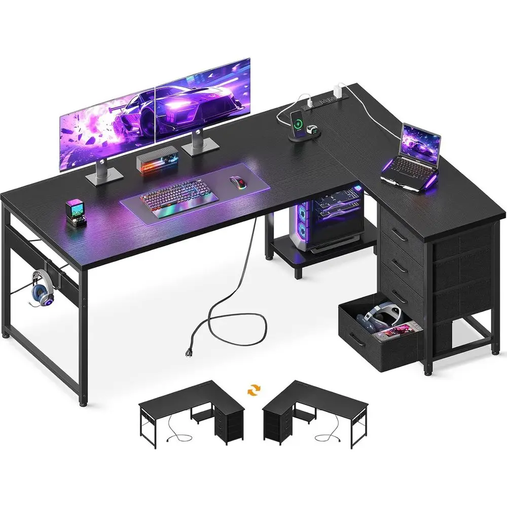 L Shaped Gaming Des…