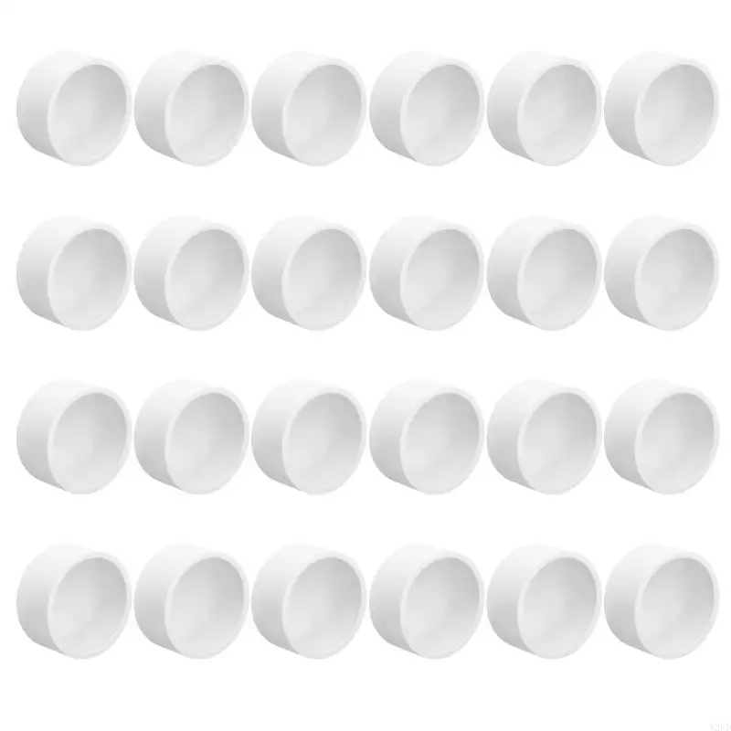 24 peças Tampa tubo PVC Acessórios