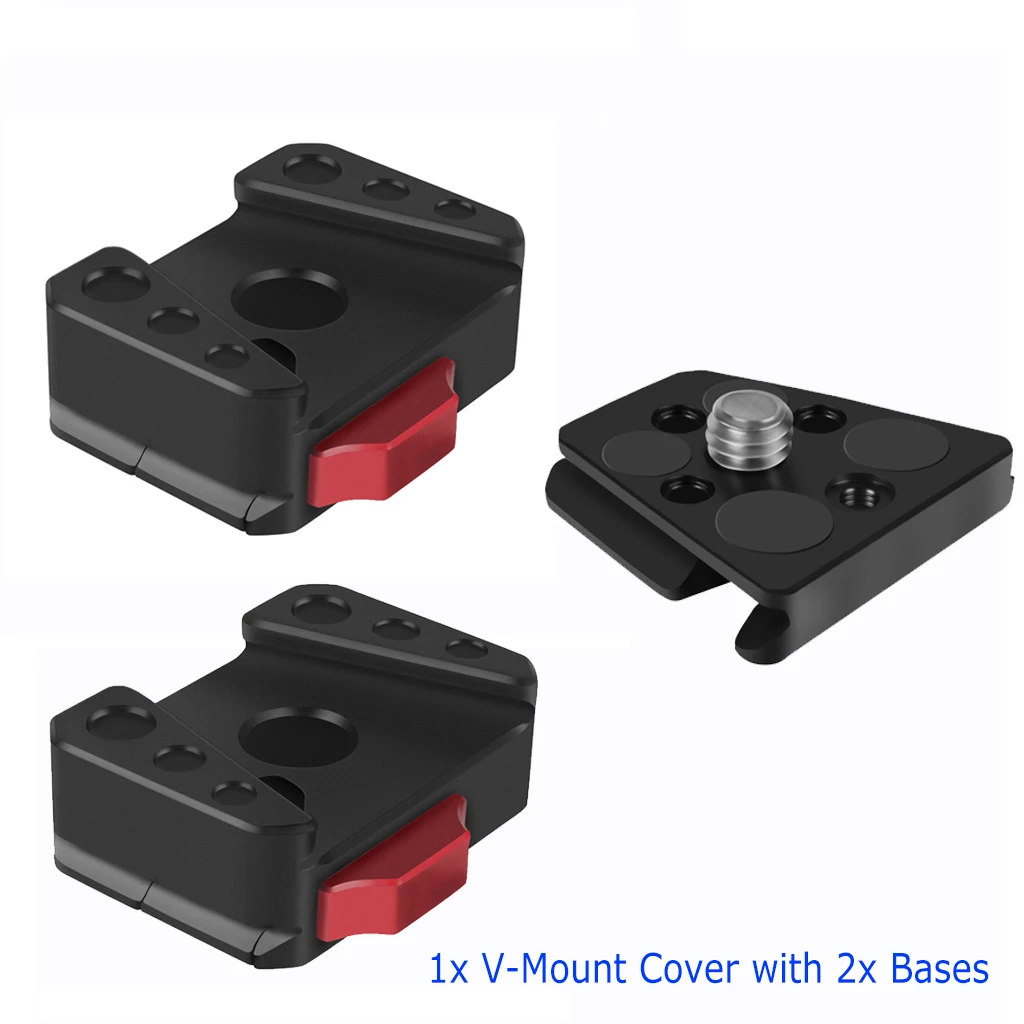 Feldmonitor, Schnellspanner, Schiebeplatte, V-Mount, 38 mm, Arca-Typ, Stativ, Kamera, Gimbal, schneller Schalter für Gopro OSMO 360 ° Ständer – Detail 1