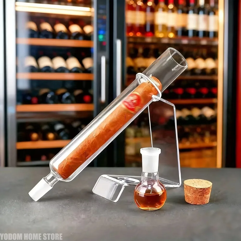 Cigar Tube Humidor With Wooden Plug Cigar Flavor Injector Sphere‑Base / Non‑Base Optional for Preserving Cigar Scent