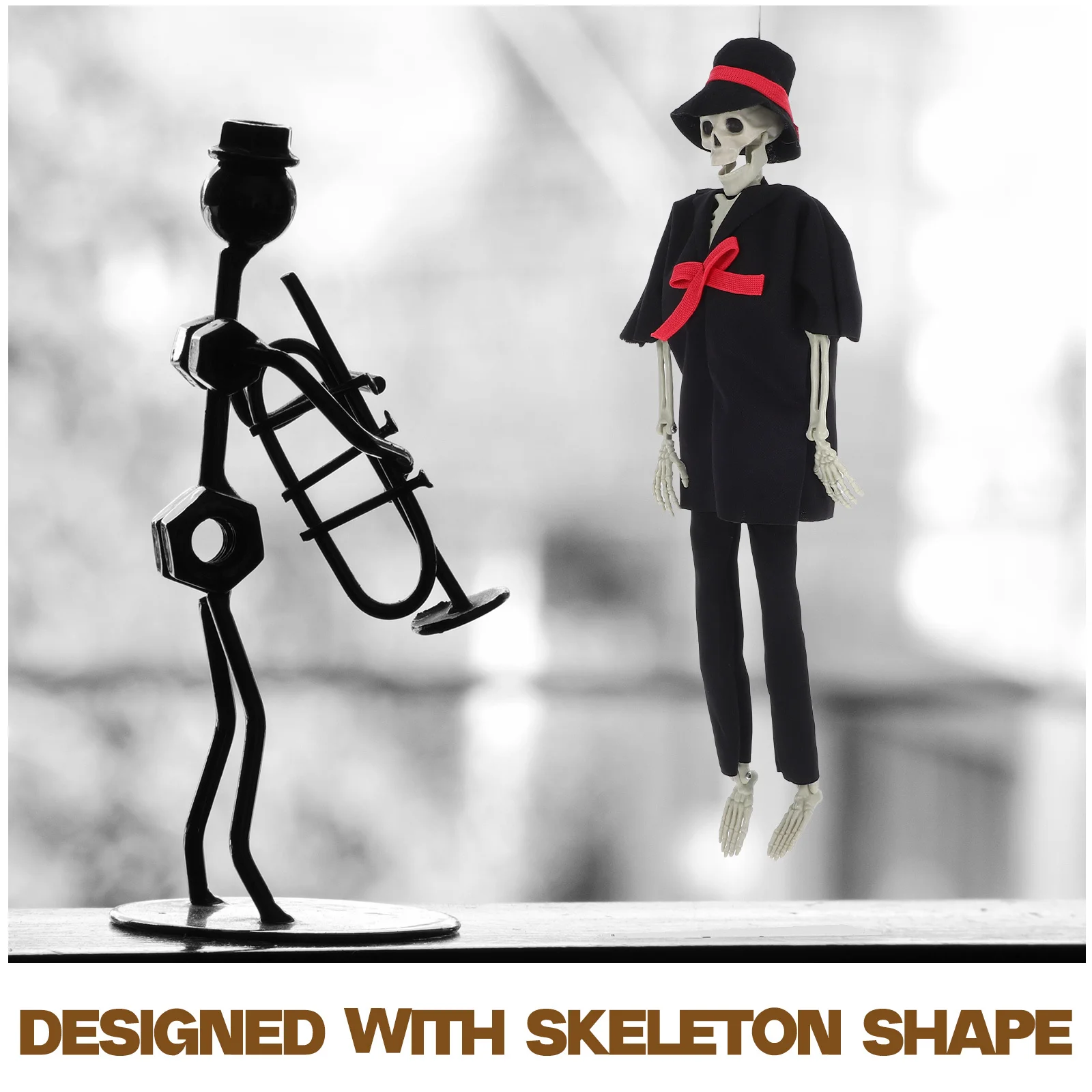 

Statue Halloween Wedding Decor Groom Sculpture Plastic Desktop Ornament Office Home Table Decoration Statue