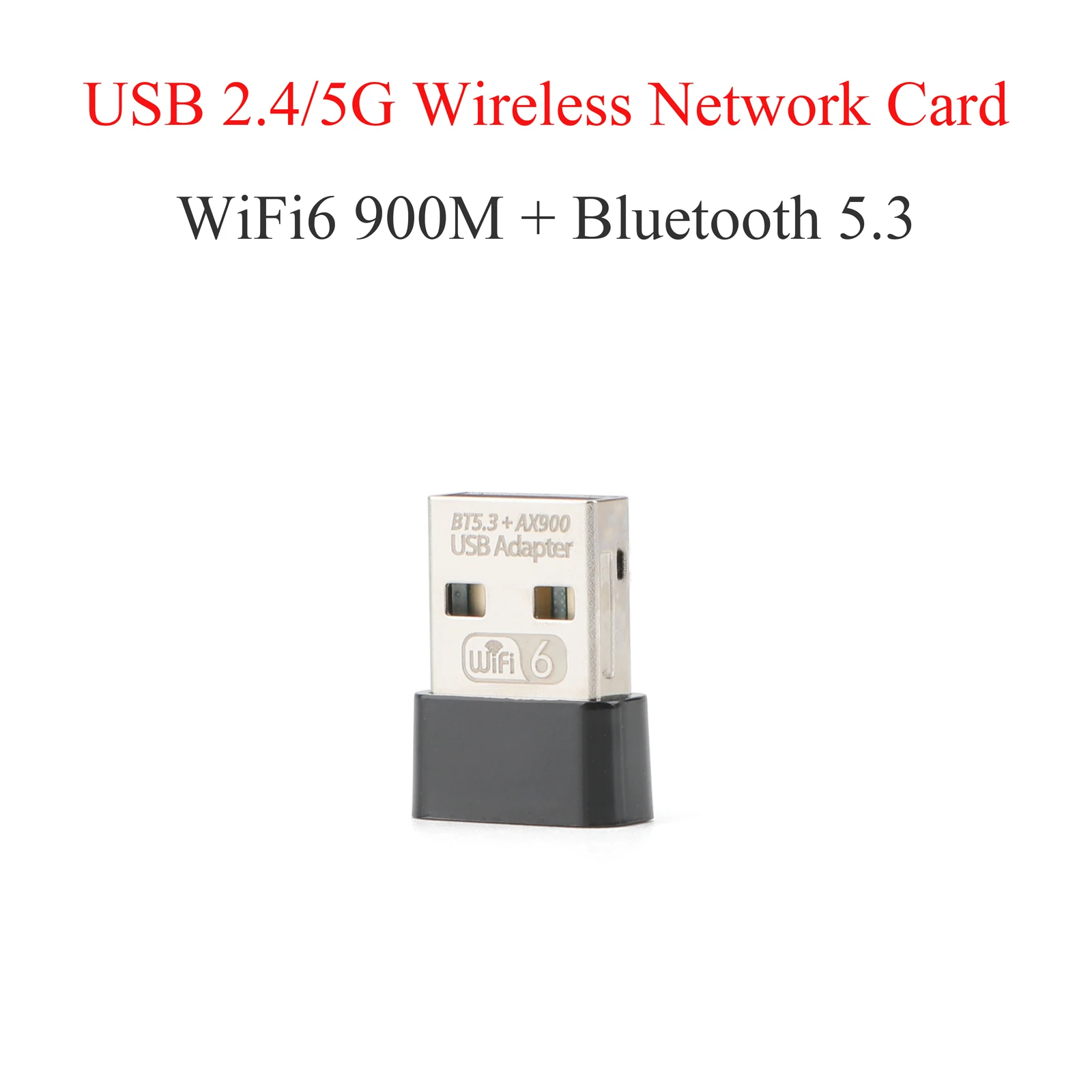 Wireless Network Card 900M WiFi6 USB Adapter Dual-Band 2.4G/5G With WiFi Bluetooth 5.3/No Bluetooth Signal Receiver for PC Lapto