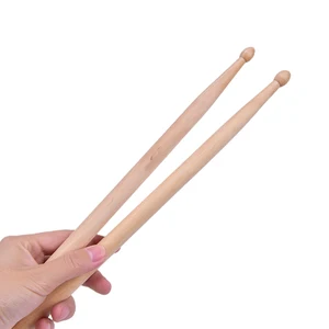 1PAIR Легкая и портативная музыка детей кленово -деревянные овальные наконечники барабанные палочки аксессуары