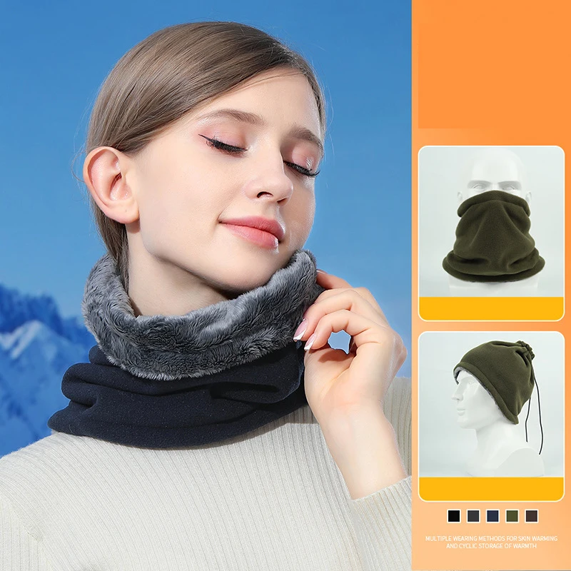 شتاء دافئ الرقبة أدفأ الرجال النساء ركوب الدراجات في الهواء الطلق المشي لمسافات طويلة التزلج الصوف قناع قابل للتعديل الرباط أفخم لينة للجنسين الرقبة الجراب