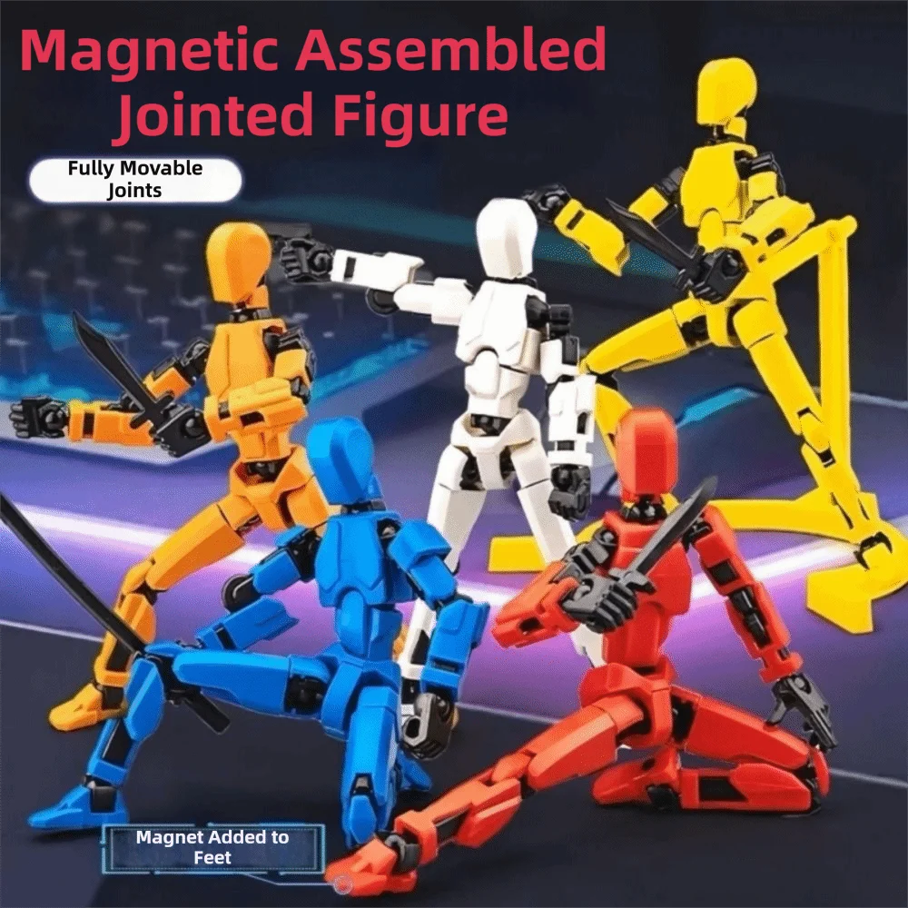 Poseable Model Multi-Jointed Robot Handheld Toy Multi Joint Mobile 3D Printed Mannequin Transformation Robot Action Figure