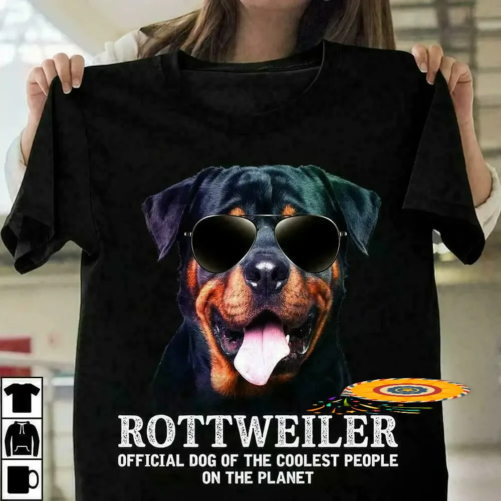 Rottweiler Dog of The The Coolest People. Dog Lovers Gift T-Shirt. Summer Cotton Short Sleeve O-Neck Mens T Shirt New S-3XL