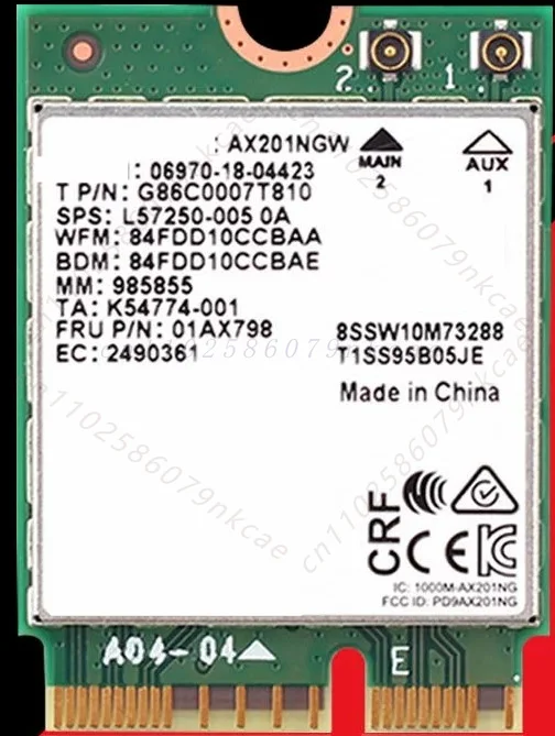 For Lenovo Xiaoxin pro-13 2019 2020 Y9000x 2020R wireless network interface card Bluetooth WIFI