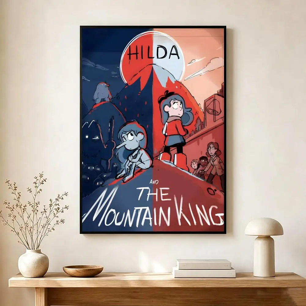 whimsical cartoon H-Hilda Poster Modern Home Decoration Interior Design & Contemporary Wall Art Collection