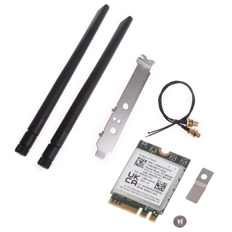 896F Realtek Module RTL8852AE Wi-Fi 6 Combo Card 802.11ax M.2 5G Wifi Wireless Wlan Card  5.2 for WIN 10 11