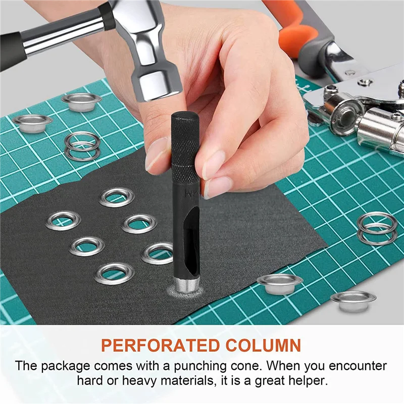 

SYW-800 шт. Пресс-клещи для люверсов 3/8 дюйма (10 мм) Ручной инструмент для люверсов, набор прокладок для тяжелых условий эксплуатации