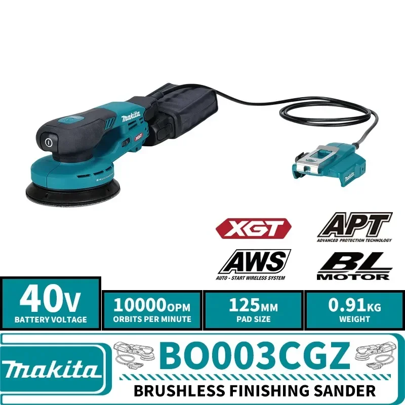 Makita BO001CGZ BO003CGZ BO005CGZ Brushless Cordless Finishing Sander 40V Lithium Power Tools