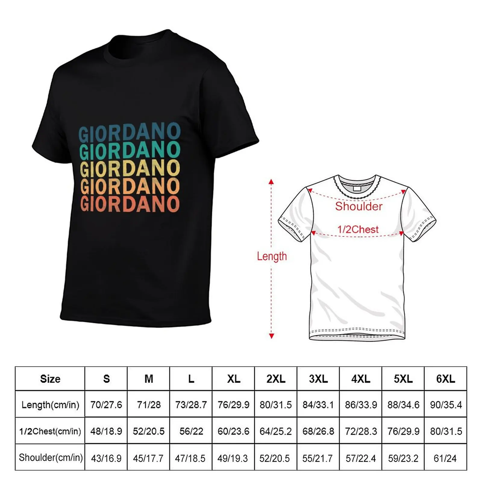 Giordano Name T Shirt - Giordano Vintage Retro Giordano Name Gift Item Tee T-Shirt Casual Work Wear T-Shirt