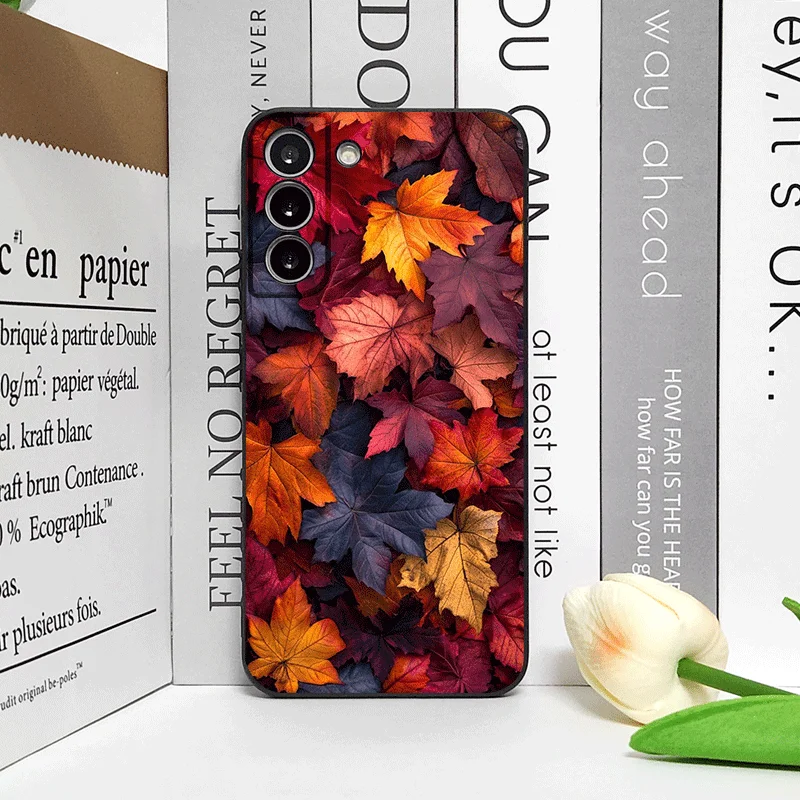 Funda de teléfono de hoja de arce de otoño pintada a mano para OnePlus 13 12 13R 11 10 9 8 Pro Nord 4 N100 N20 CE3 ACE2 ACE3 5G cubierta a prueba de golpes