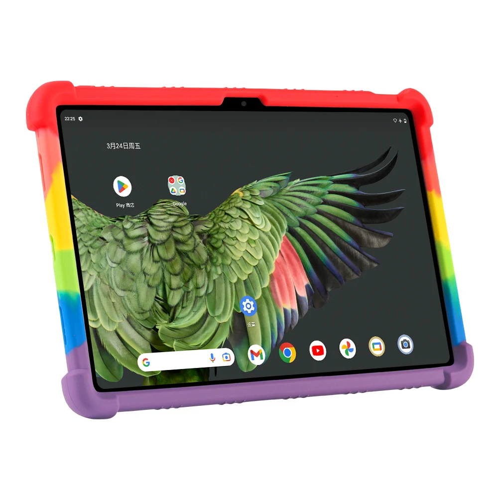 Case for Google Pixel Tablet 2023 10.95 inch Tablet PC Protective Kids Funda Case Shockproof Kickstand Case Soft Silicone Coque 