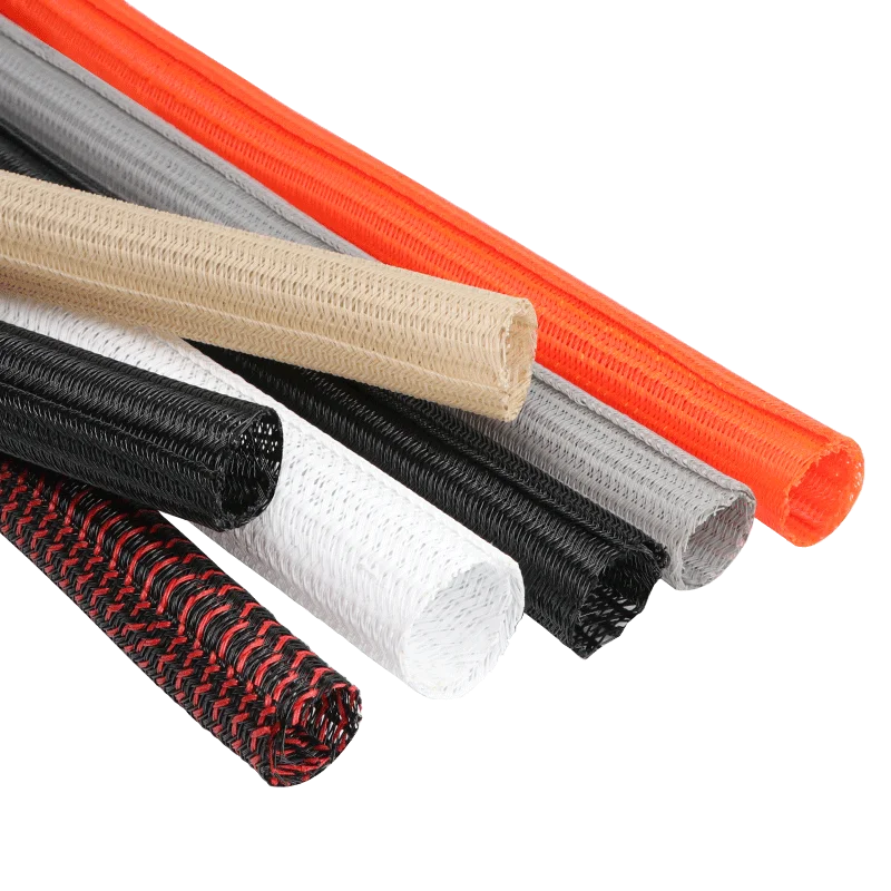 1~10m PET Braided Insulated Cable Sleeve 3mm ~ 50mm Self-Closed Sheath High Protection Wear Resistant Wire Organizer Sleeving