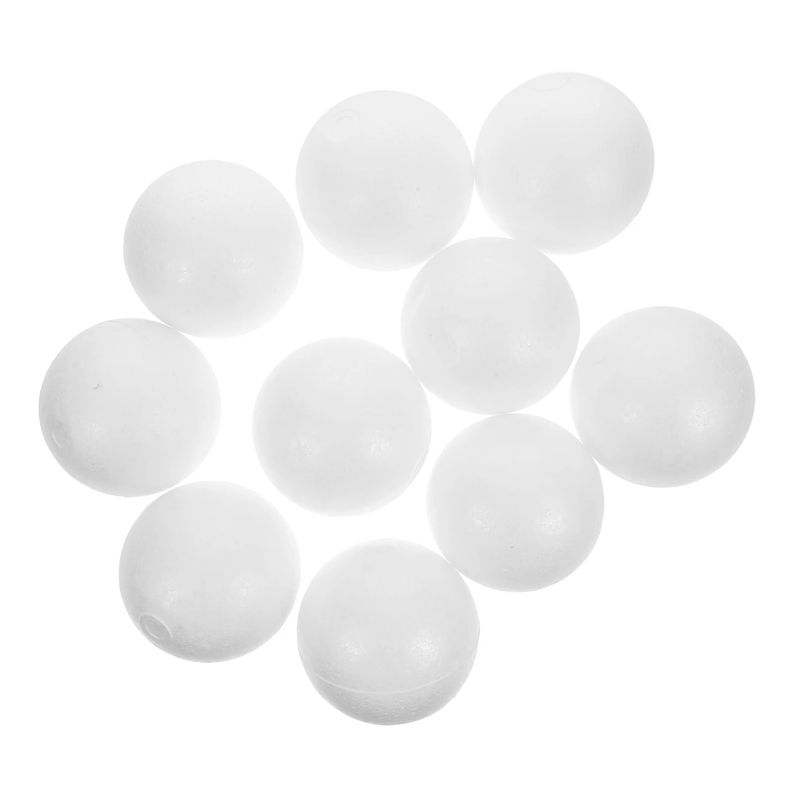 10 Pcs Foam Ball Decoration Polystyrene Balls Cm Circle Crafts Solid White DIY