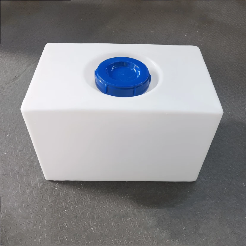 Heavy Duty 60L Poly Square RV Caravan Plastic Fresh Water Storage Tank With Valve
