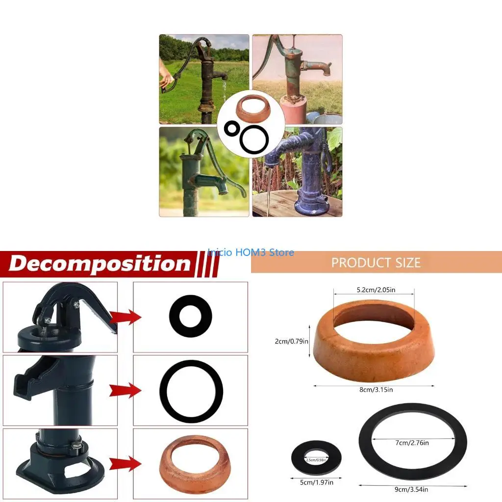 A5YD Practical Pump Seal Set With Waterproof Silicone Gaskets Irrigation Pump Accessories For Backyard Irrigation Systems