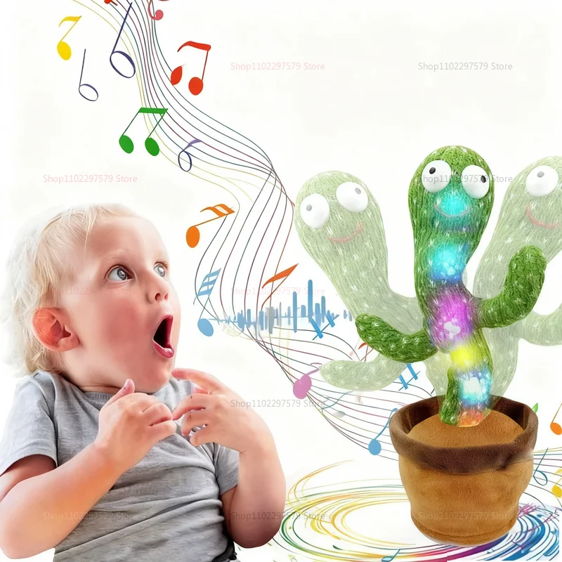 

Dancing Talking Cactus Toys, Cactus Baby Toys, Easter Basket Filler Gifts for Boys and Girls, Imitation Cactus Toys Singing Toys
