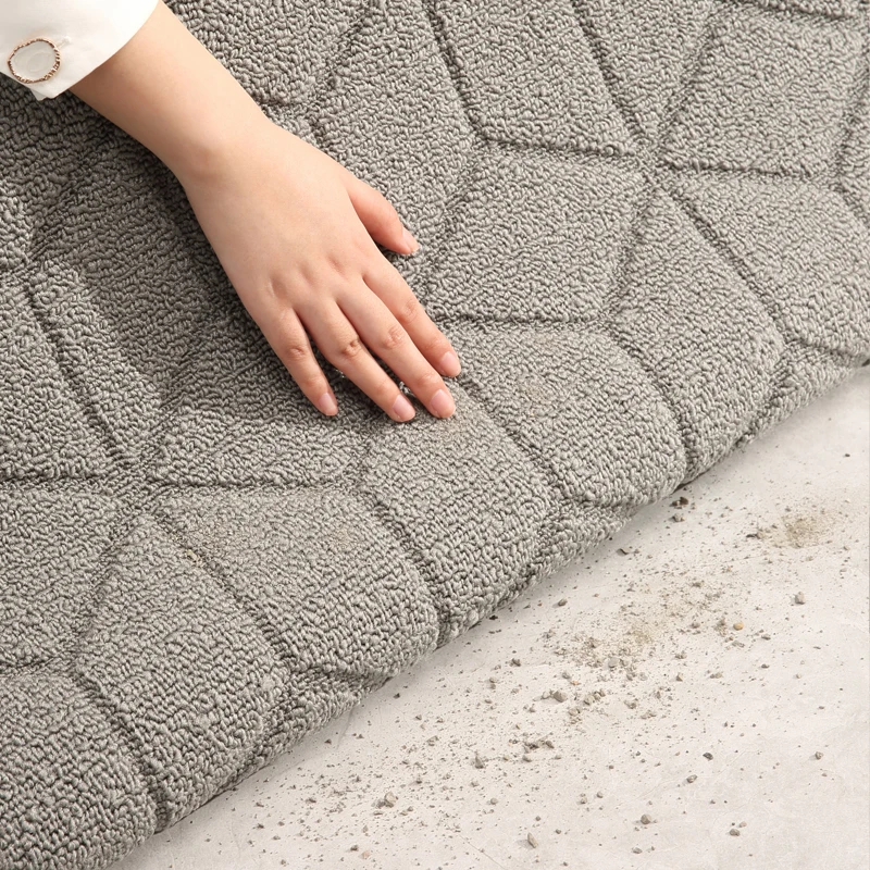 High-End Door Mat Anti-Slip Entrance Hall Mat Home Use Doorway Floor Rug Wear-Resistant Mat American Style Machine Washable