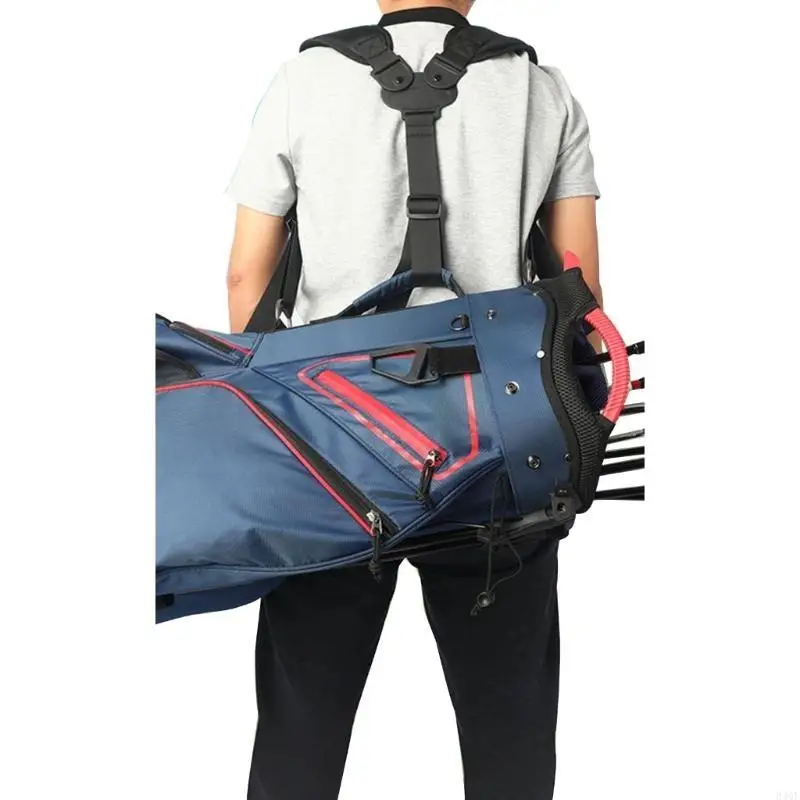 

340F Comfortable Golf Bag Shoulder Strap Adjustable Double Shoulder Straps Backpack Carry Strap Golf Bag Accessories