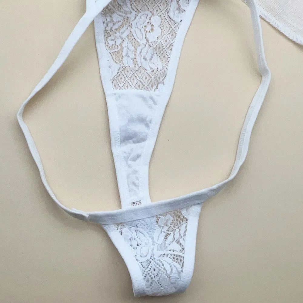 Moonflame 12 Pcs/Set Sexy Lace Thongs for Women Low Rise Female Breathable Underpants Sexy Lingerie Ladies Panties