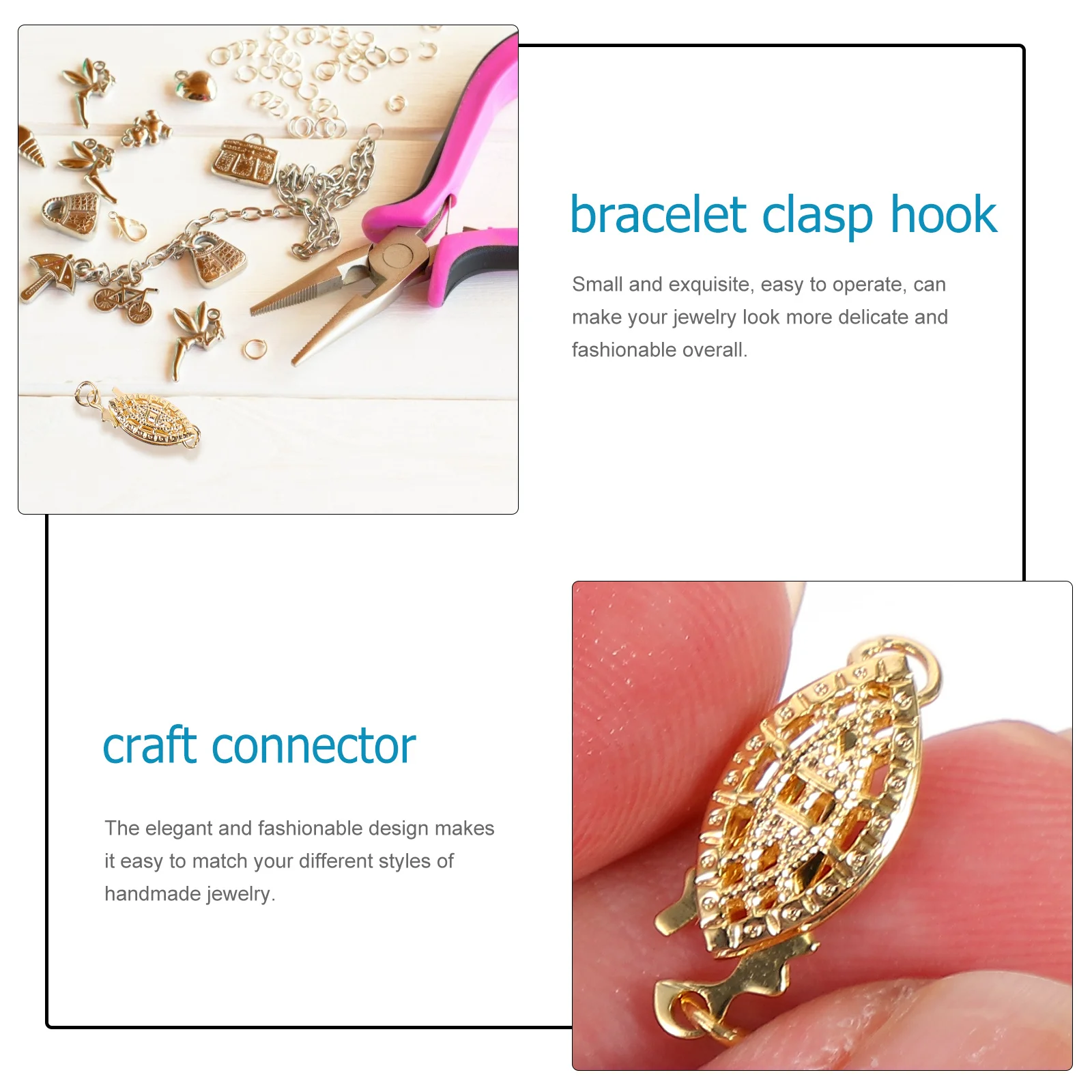 

10 шт. застежки-крючки для ожерелья, сплав, для изготовления ювелирных изделий, разъемные застежки, прочные, для браслетов и ожерелий, аксессуары для рукоделия