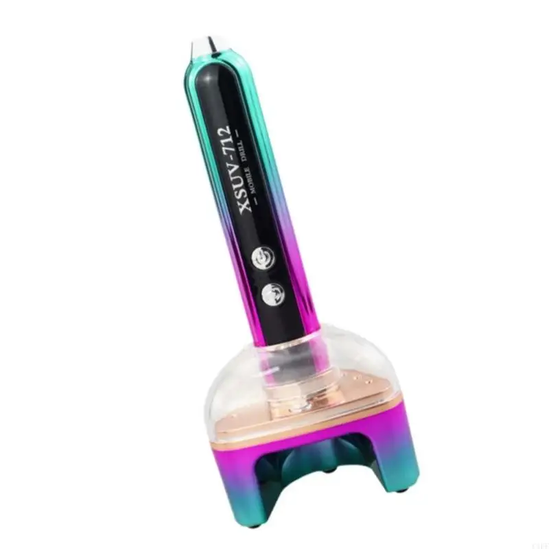 C1FF プロフェッショナル 35000RPM USB Unguis ドリルマシングレードカラーポータブル電気 Unguis ファイルセット静音モーター付き