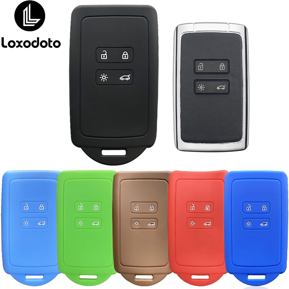 حافظة مفاتيح مصنوعة من السيليكون لرينو أركانا كوليوس كادجار ميجان 4 كليو ذات المناظر الطبيعية الخلابة تاليسمان كابتور إسبيس زوي داسيا سانديرو