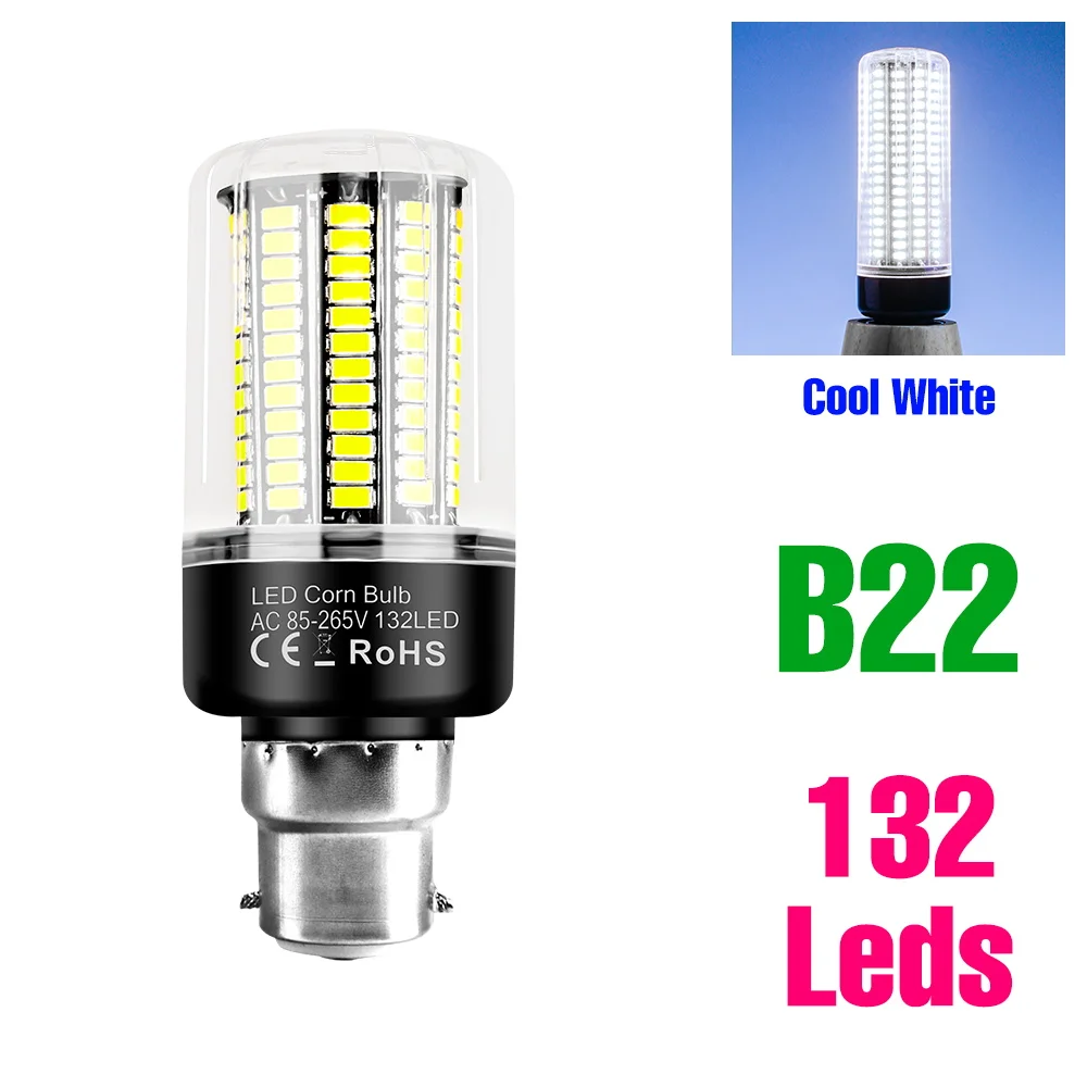 30W LED-maïslamp E27/E26 Binnenlampen 220V Plafondlamp E14 Spotlight B22 Woonkamer Slaapkamer Home Verlichting 110V Geen flikkering