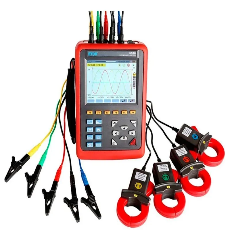 

ETCR5000 Digital Power Quality and Energy Analyzer with 3 Phase Power Analyzer