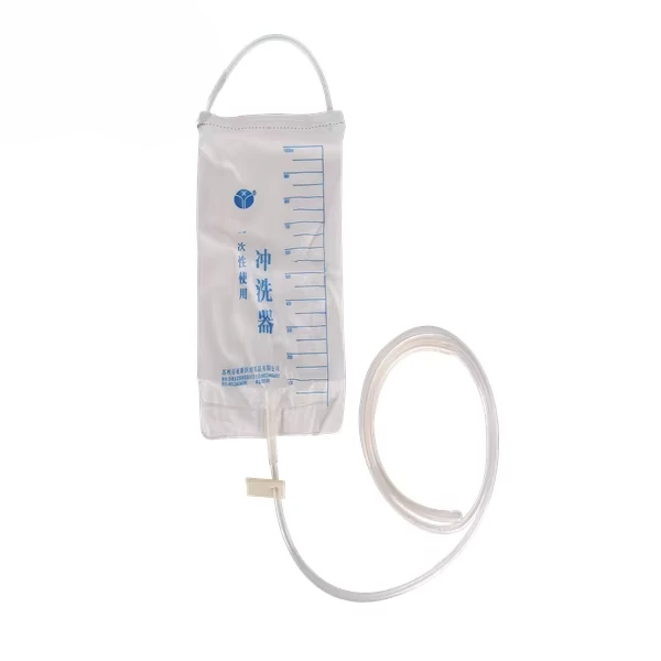 1000ml 1200ml 2000ml 3000ml 5000ml pvc medical custom bag enema set kit disposable enema bag