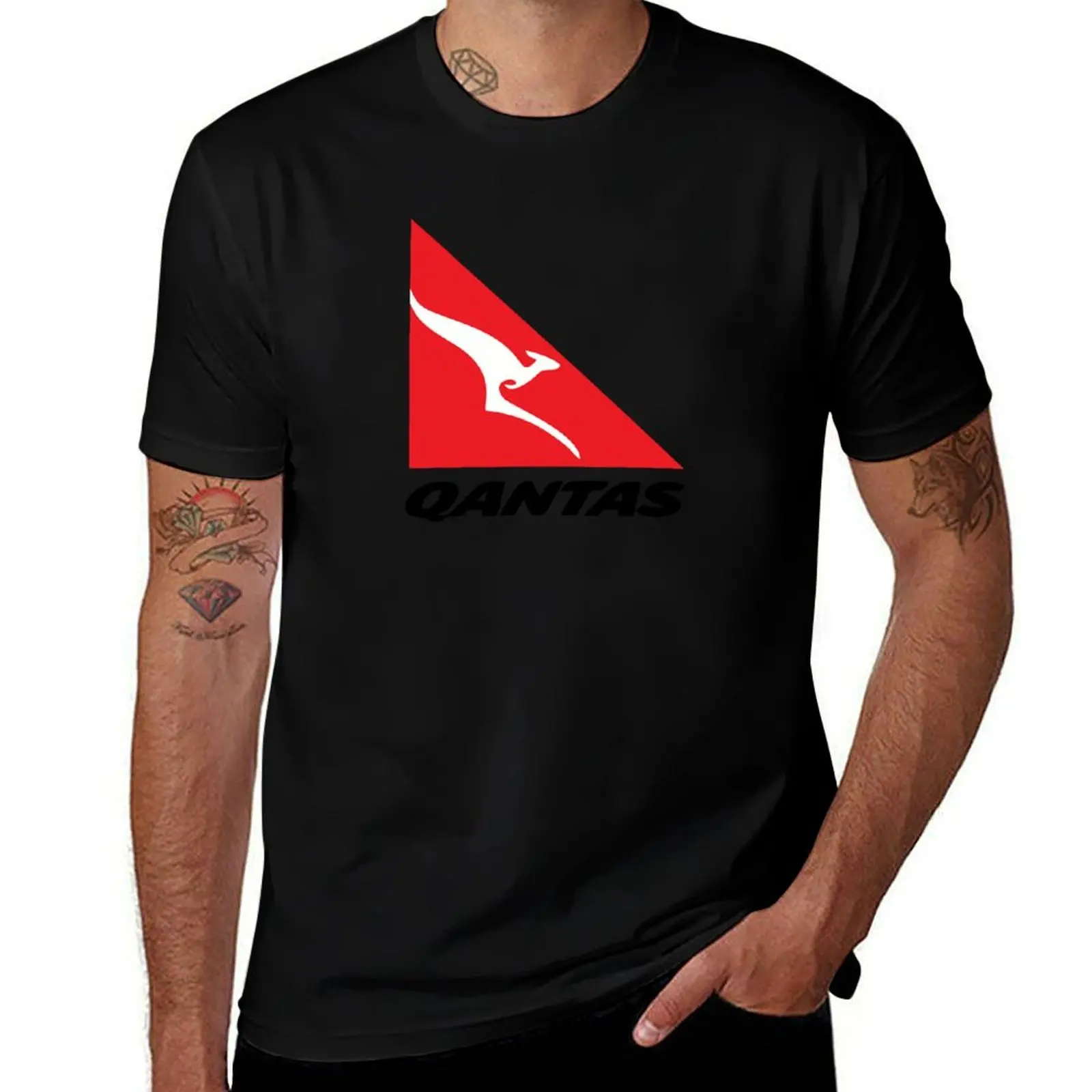 Футболка Qantas больших размеров, универсальная футболка