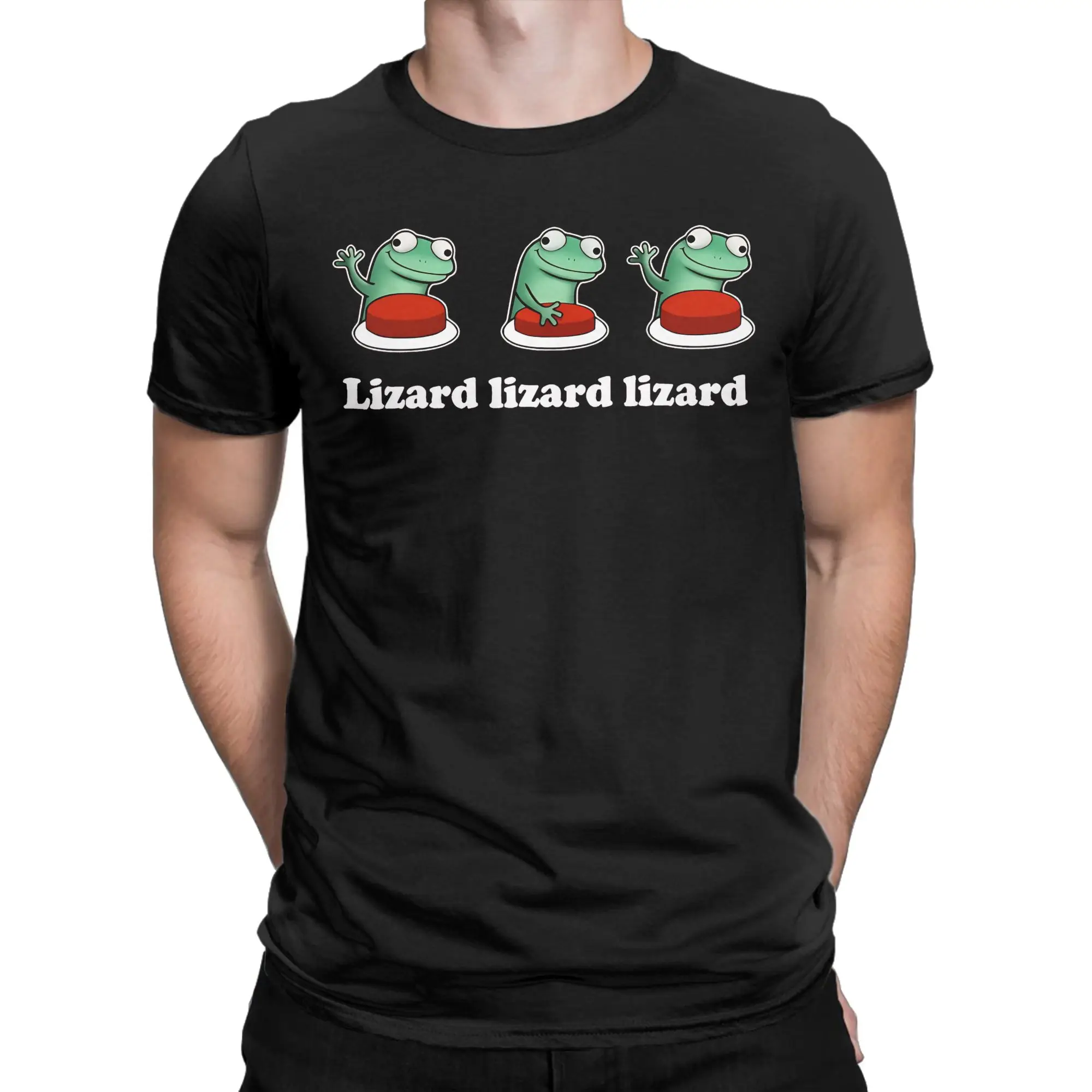 Kawaii Hoppers Tom Lizard Funny Meme  T Shirt Men Cotton Short Sleeve  Crewneck Summer Tops Shirts