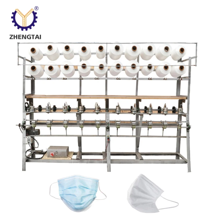 Zhengtai Cheap High Speed Needle Punching Machine Elastic Knitting Loom Ear Loop Mask Making Machine