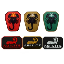 Scorpion AGILITE Patch 3D PVC Hook and Loop Luminous Light Morale Badge Armband Tactical Embroidery Backpack Appliqued Stickers