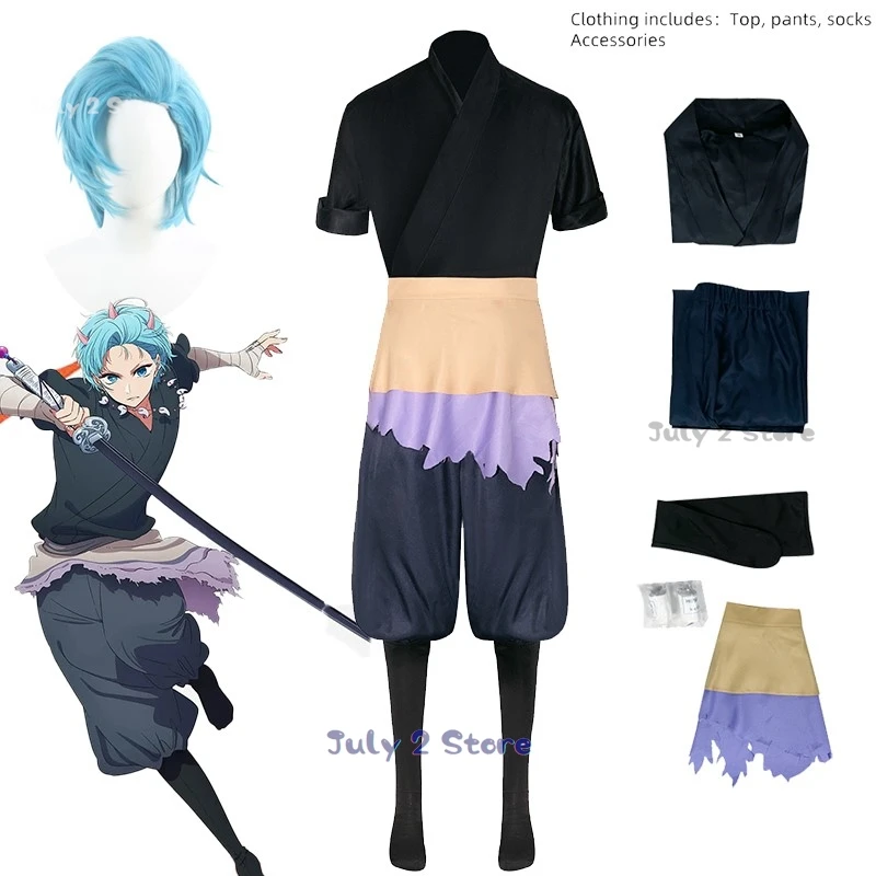 OSHI NO KO S2 Hoshino Aqua Hoshino Akuamarin Cosplay Kostüm Perücke Anime Cosplay Uniform Bühne Spielen Halloween Party Kleidung