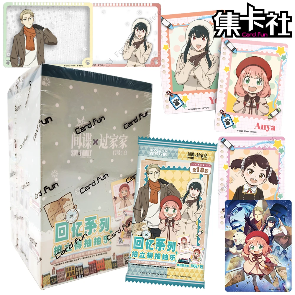 

Genuine Card.fun SPY×FAMILY Collection Cards Yor Forger Anya Japanese Comedy Anime Peripheral Character Cards Children's Gifts