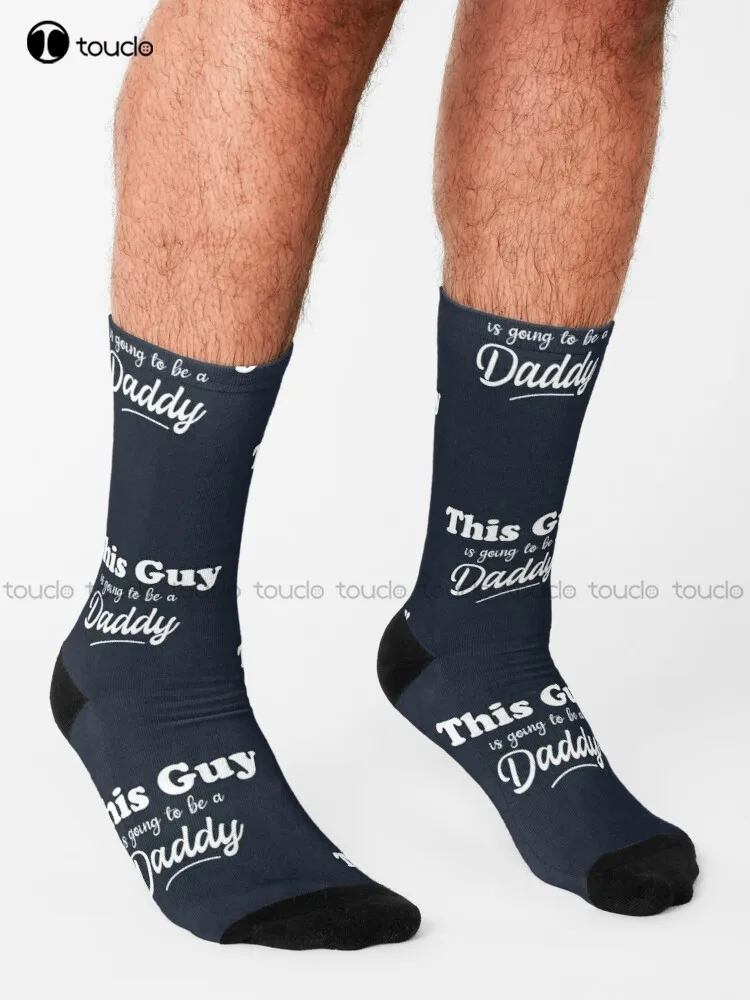 This Guy Is Going To Be A Daddy  Socks Women Workout Sockss 360° Digital Print Design Cute Socks  Creative Funny Socks Art