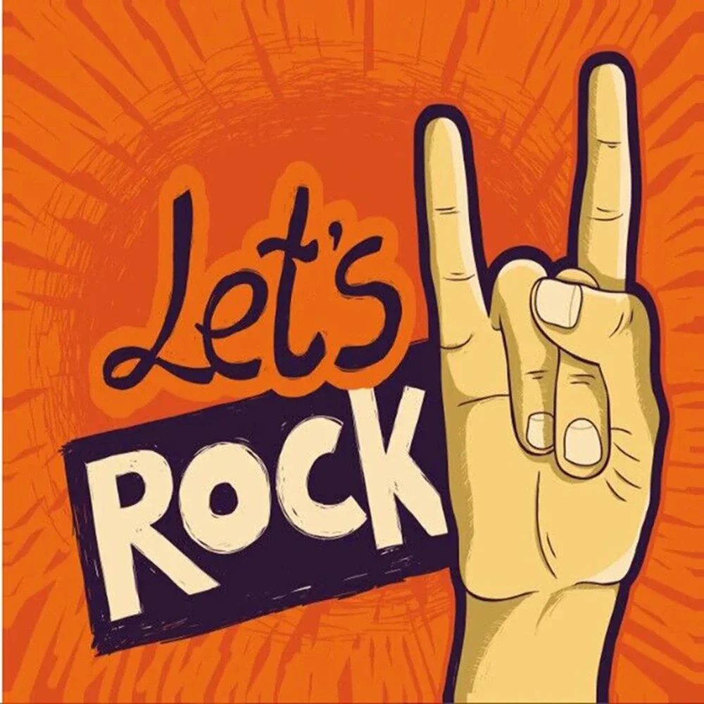 Флаг «Let's Rock» 3x3 фута, 4x4 фута, 5x5 футов с 4 люверсами, полиэстер 100D, на заказ, с любым изображением, флаг для хобби