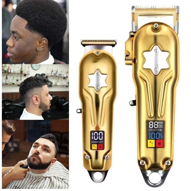 

Kemei 2011 Full Metal Combo Professional Hair Clipper Barber Hair Trimmer For Men Electric Hair Cutting Machine Rechargeable