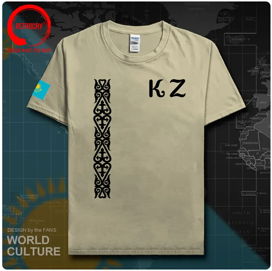 Kazakhstan KAM Kazakh T-shirt Male KAZAKH Special Ethnic Kazakhstan Clothing Summer Cotton Casual T Shirt Men Fashion Tee Shirt