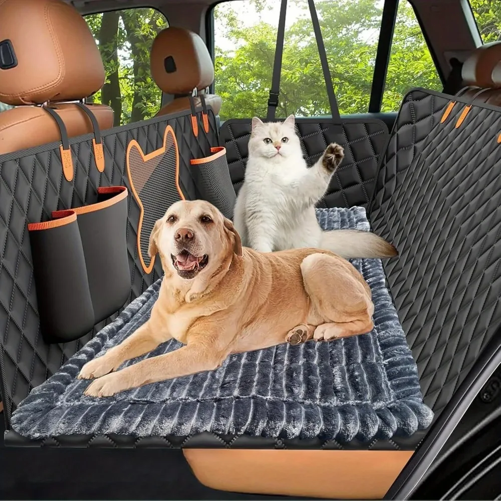 Heavy Duty Non-Slip Pet Car Seat Cover Wear Resistant Easy Clean Floor Liner for SUV Sedan Truck All Dog Breeds